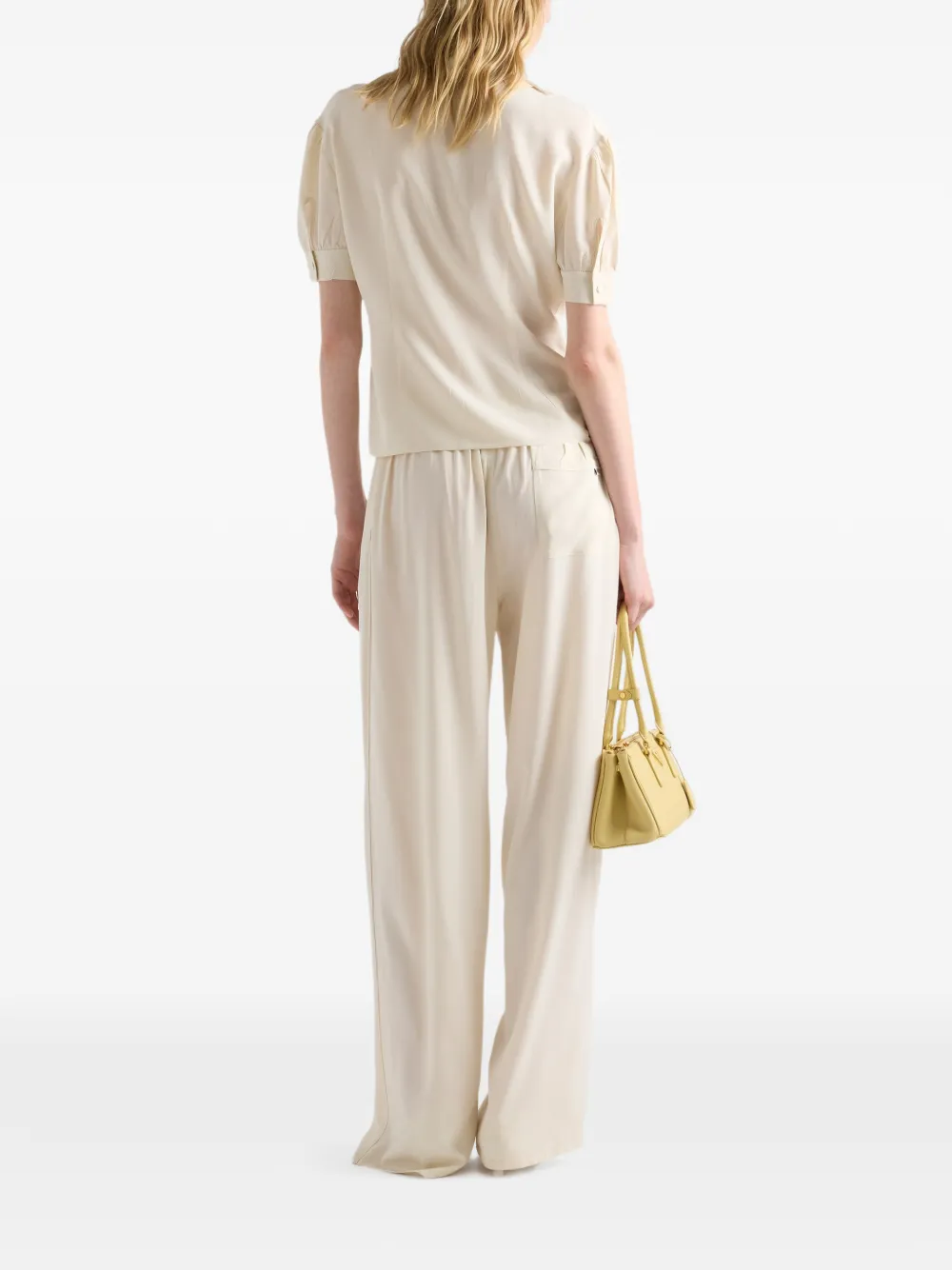  Prada Pantalones De Seda - Neutro 