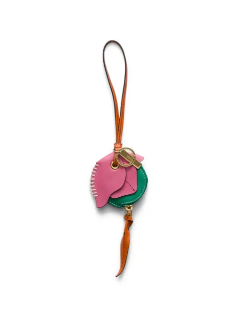 Prada Portachiavi in pelle con portamonete e anello