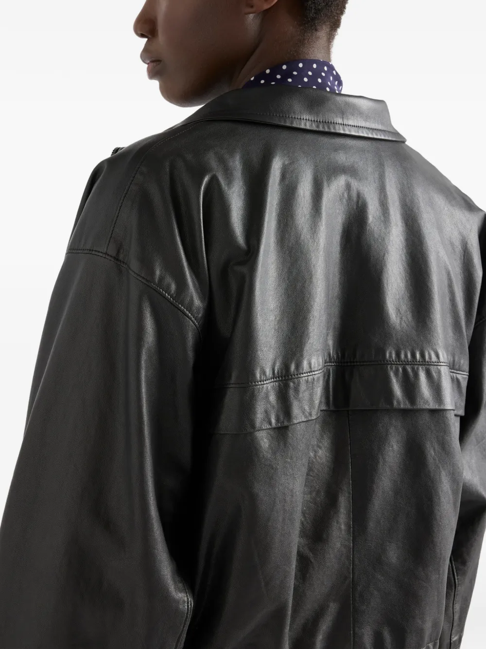 Prada Nappa leer jack Zwart