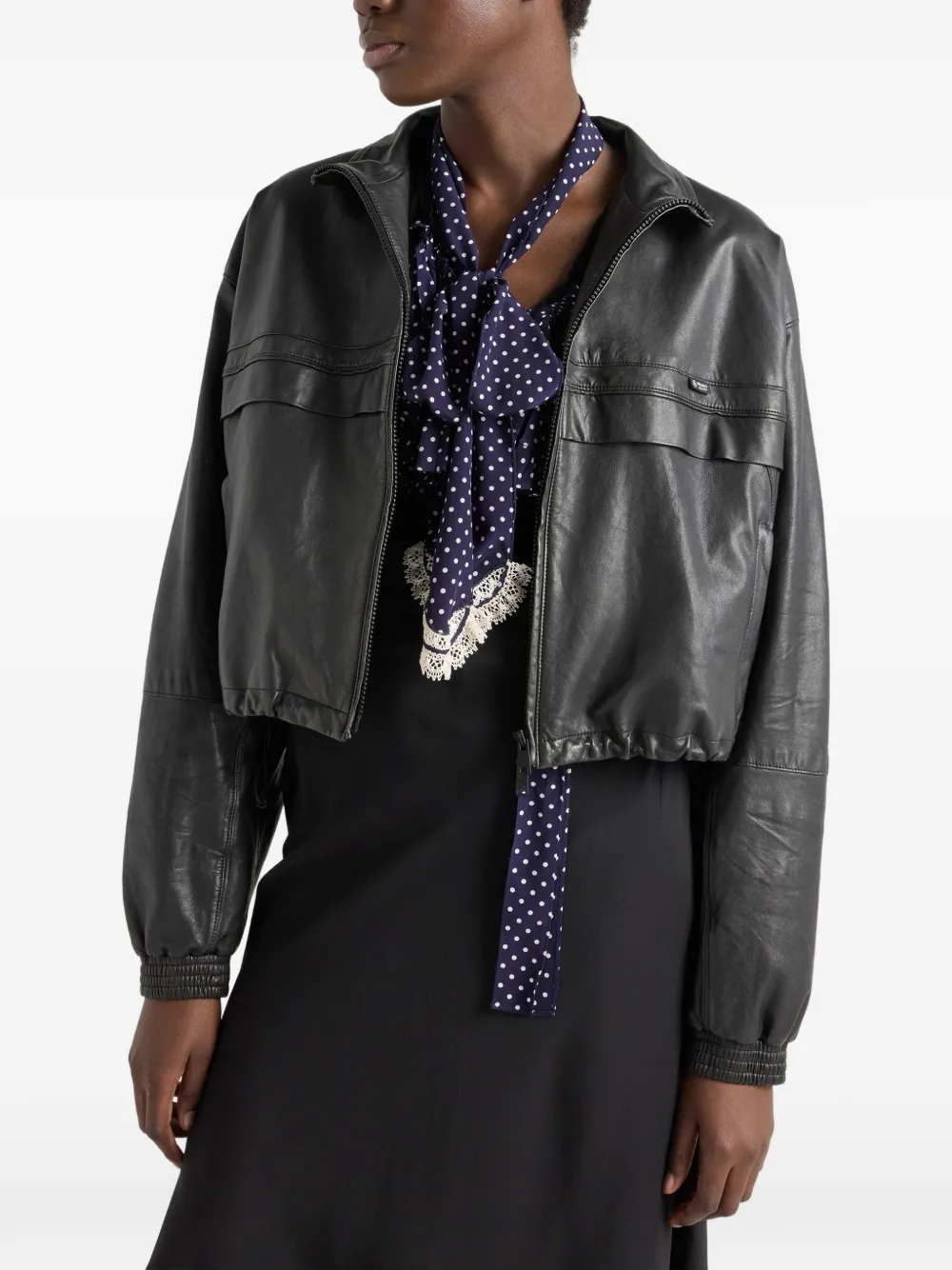 Prada Nappa leer jack Zwart