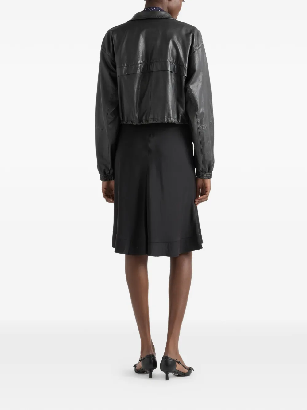 Prada Nappa leer jack Zwart