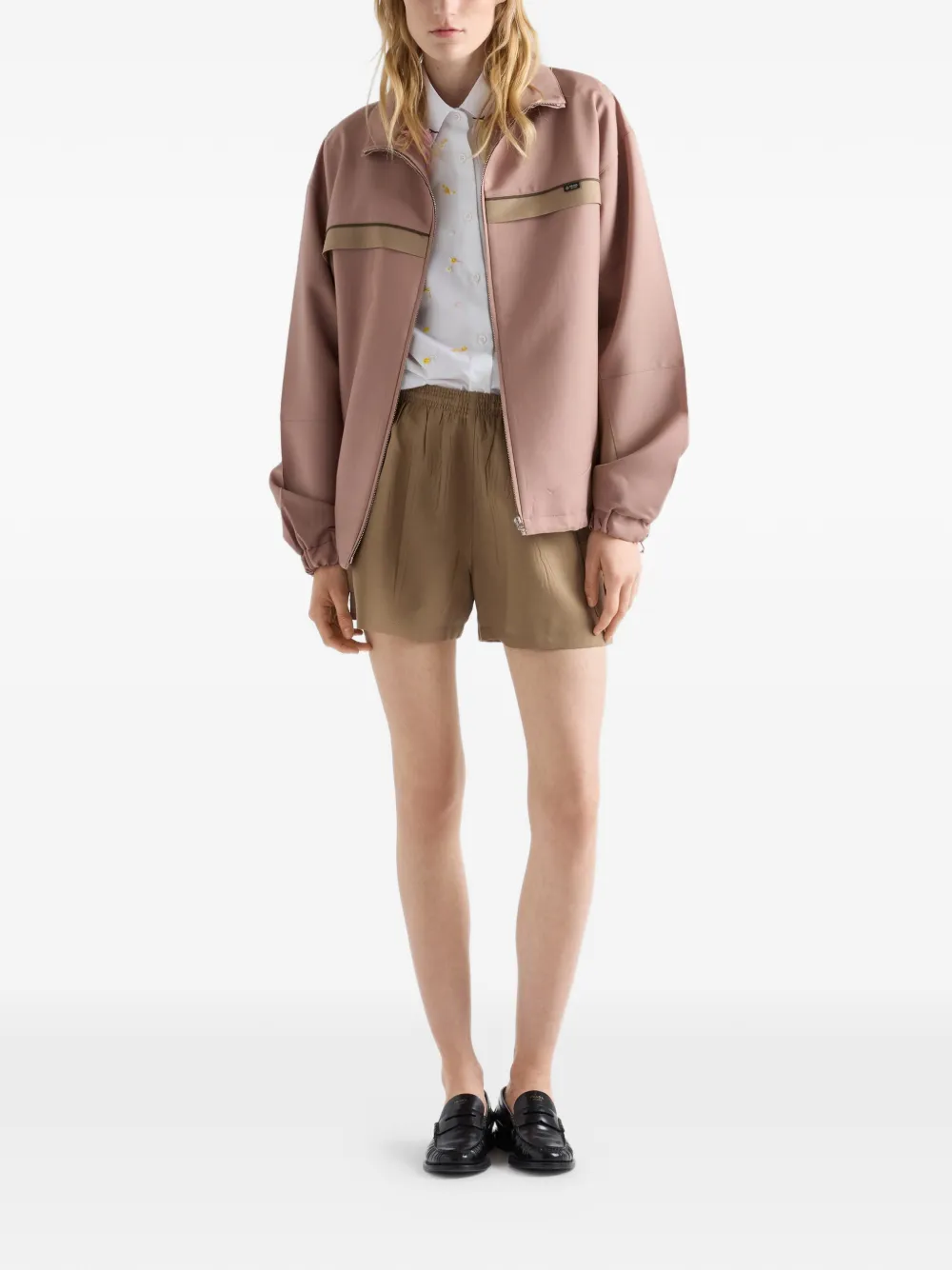 Prada Lichte mohair shorts Bruin