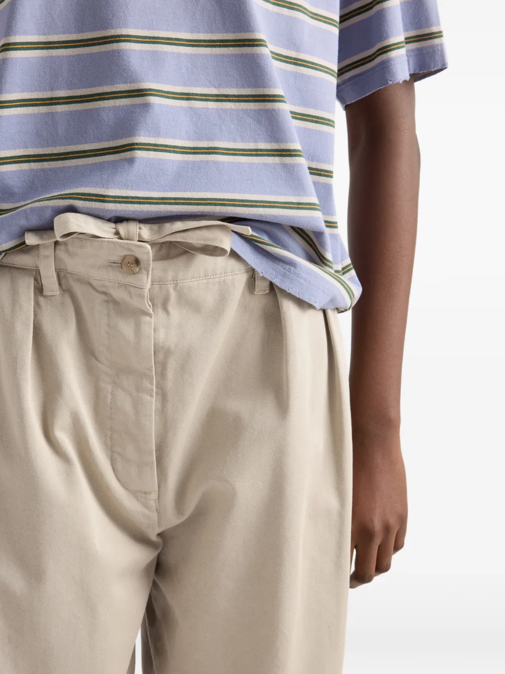 Prada Old gabardine broek Beige