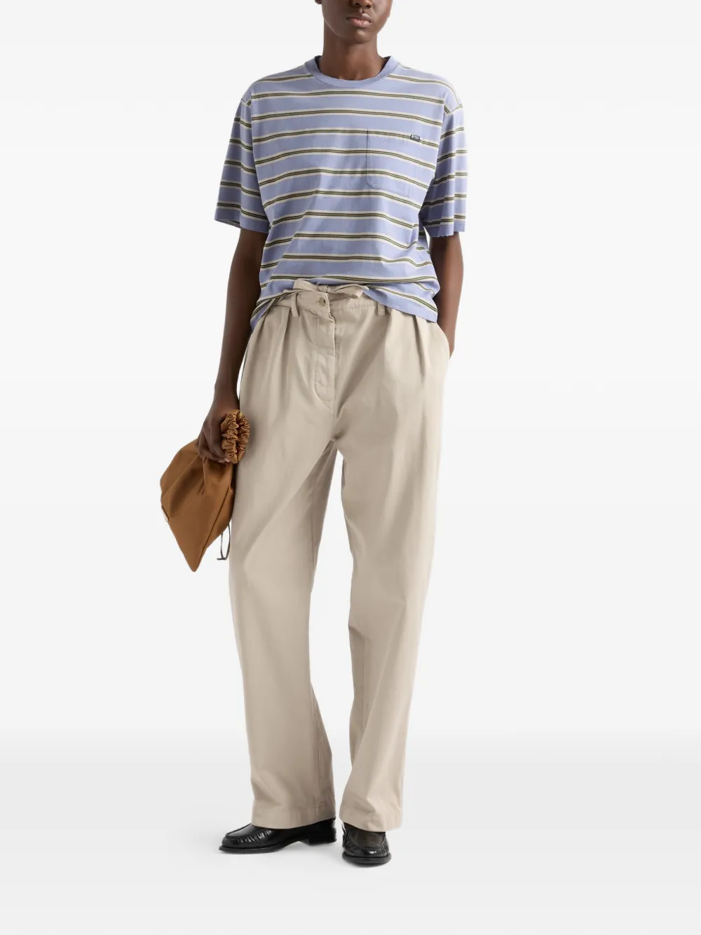 Prada Old gabardine broek Beige