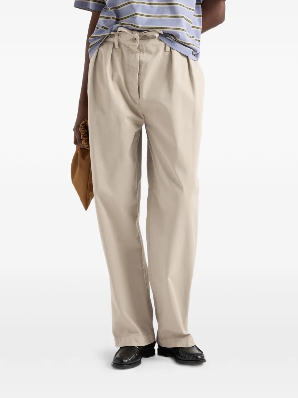 Prada Old gabardine broek Beige