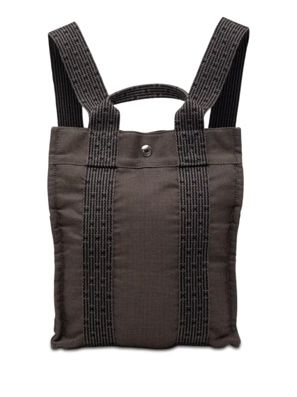 Hermès Pre-owned 2000-2010 Canvas Herline PM Backpack in Grey