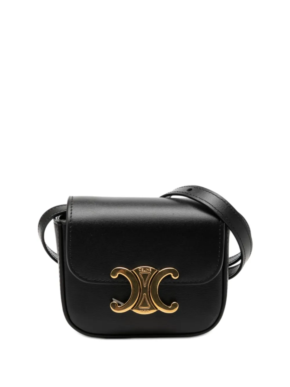Celine Pre-Owned 2025 Mini Calfskin Claude crossbody bag - Schwarz