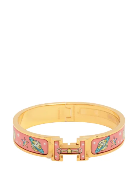 Hermès Pre-Owned 2020-2026 Narrow Enamel Chorus Stellarum Clic H Bracelet PM costume bracelet