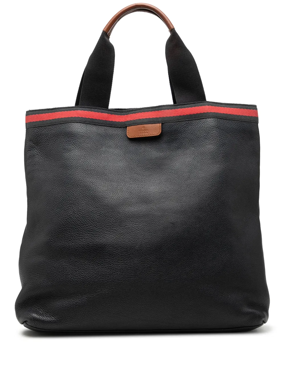 Gucci Pre-Owned 2000-2015 Calfskin Web tote bag - Nero