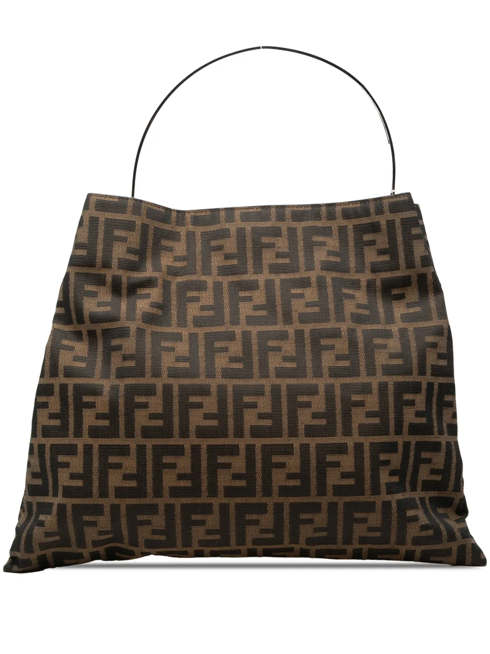 Fendi Pre-Owned 20th Century Zucca Canvas Metal Handle tote bag - Marrone