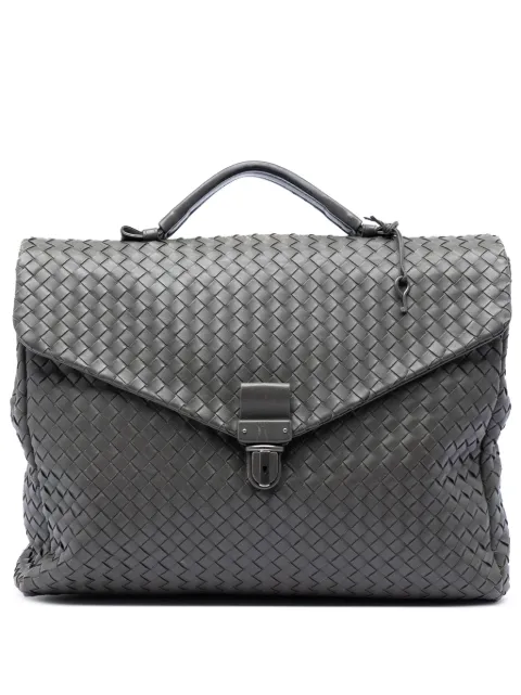 Bottega Veneta Pre-Owned bolso de mano Briefcase en piel de napa con diseño Intrecciato 2012-2026