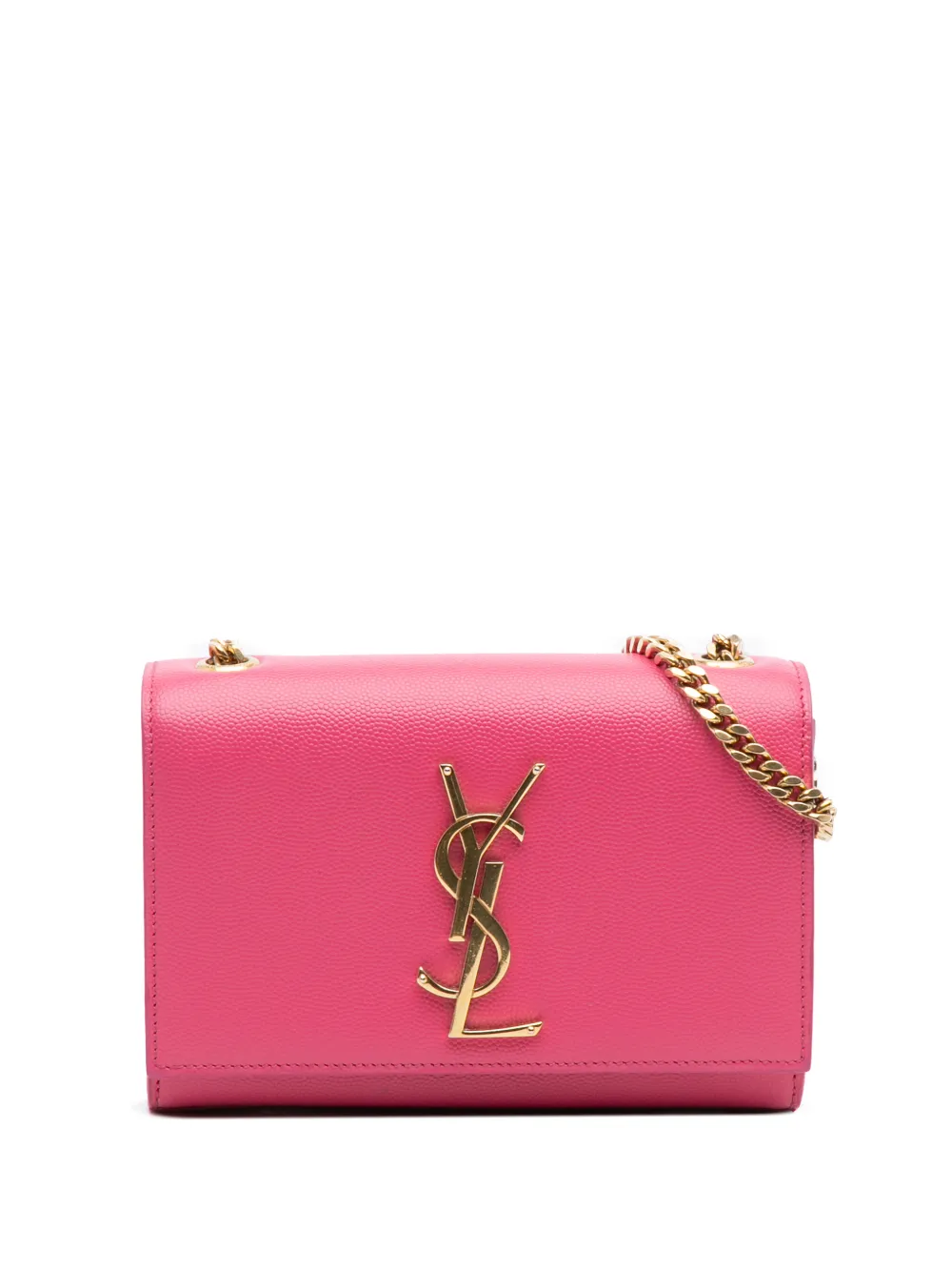Saint Laurent Pre-Owned 2014 Small Grain De Poudre Monogram Kate crossbody bag - Rosa