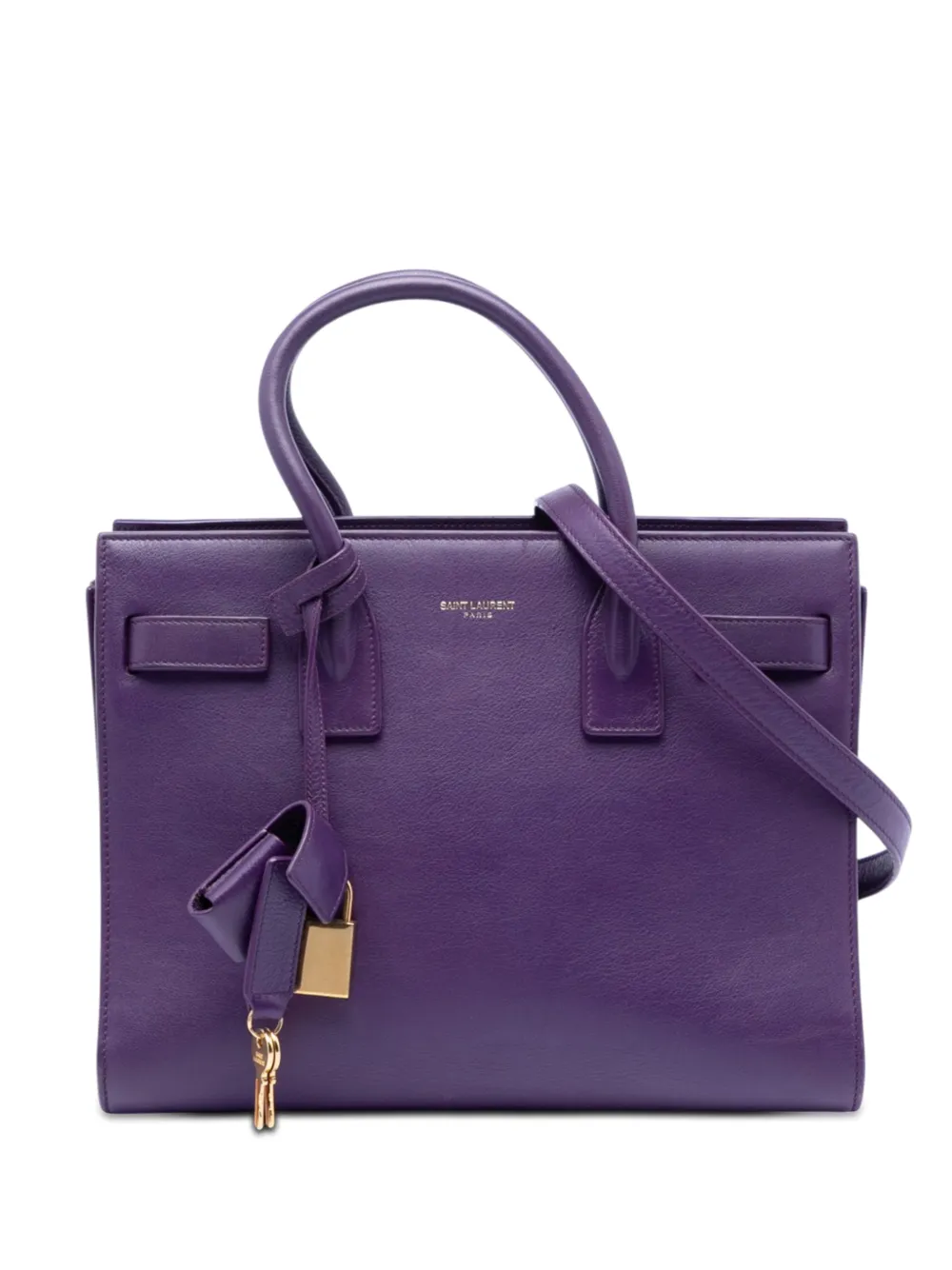 Saint Laurent Pre-Owned 2014 Baby Leather Sac De Jour satchel - Purple