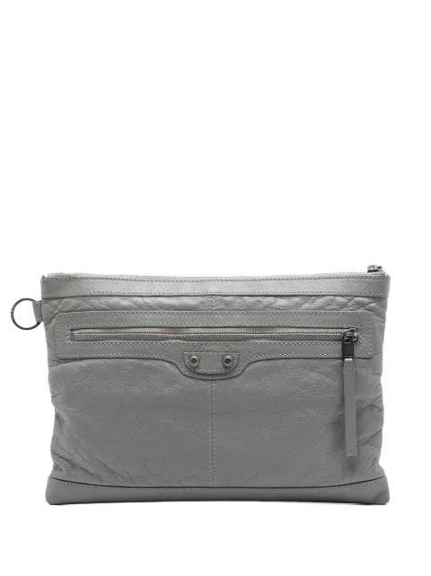 Balenciaga Pre-Owned 2016 Lambskin Motocross Classic Clip M clutch bag
