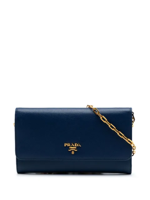 Prada Pre-Owned 2010-2026 Saffiano Wallet On Chain crossbody bag