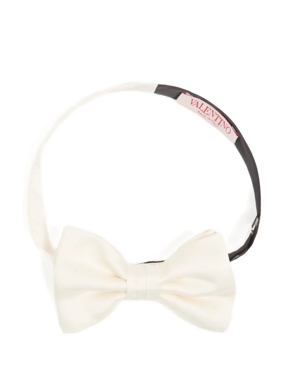 Valentino Garavani Kids' Silk Bow Tie In Neutral