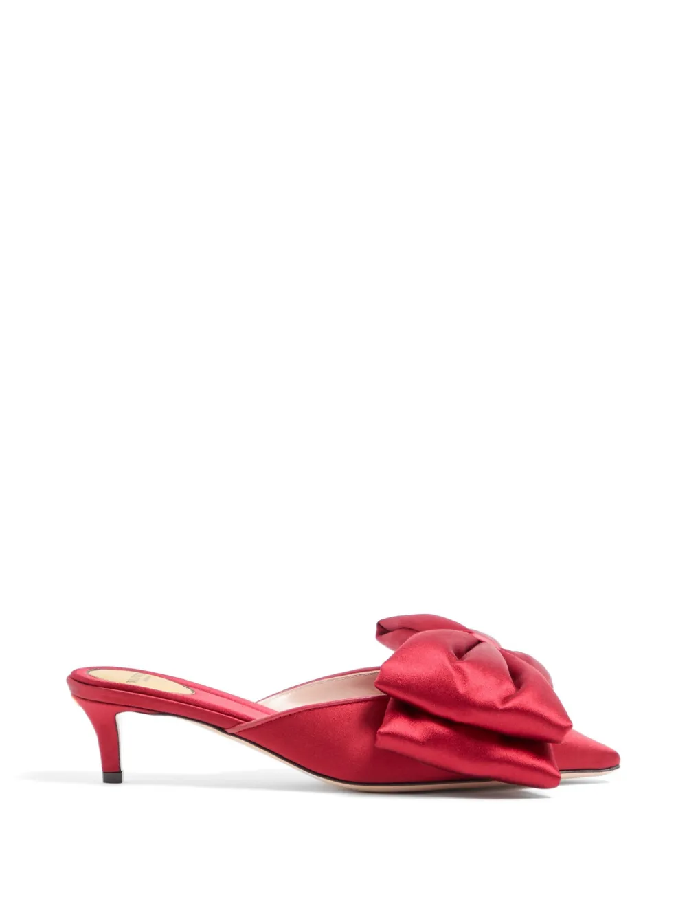 Valentino Garavani Yolande satin mule 45MM - Red