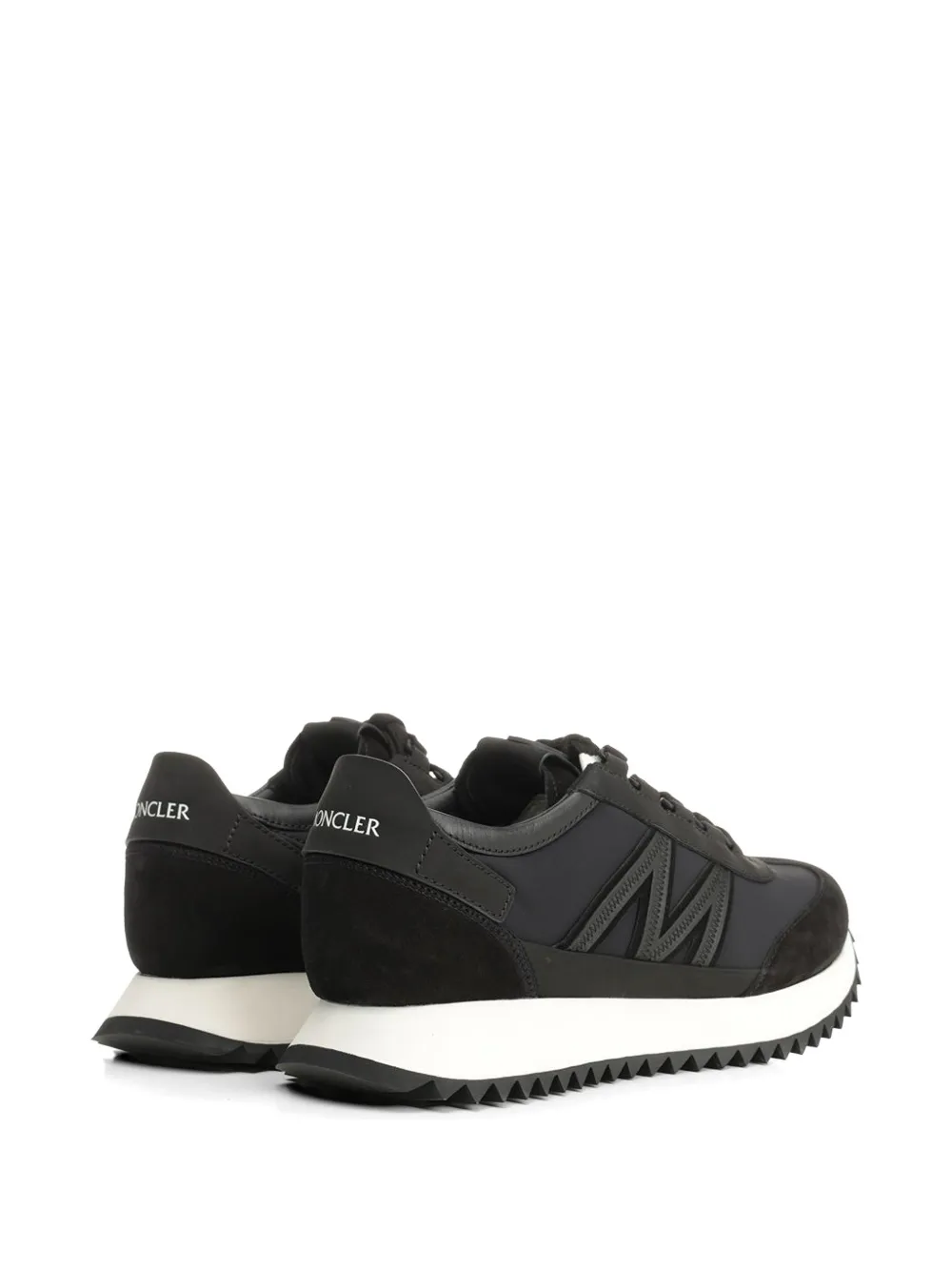 Moncler Pacey 2 suede-panelled sneakers Zwart