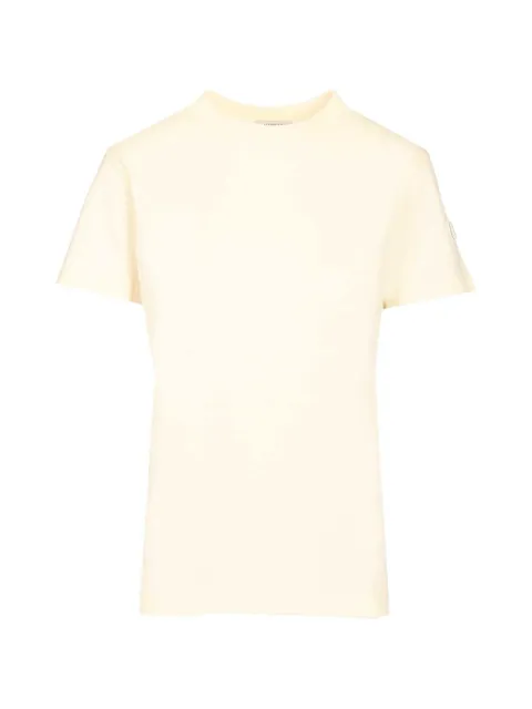 Moncler camiseta de algodón con parche del logo