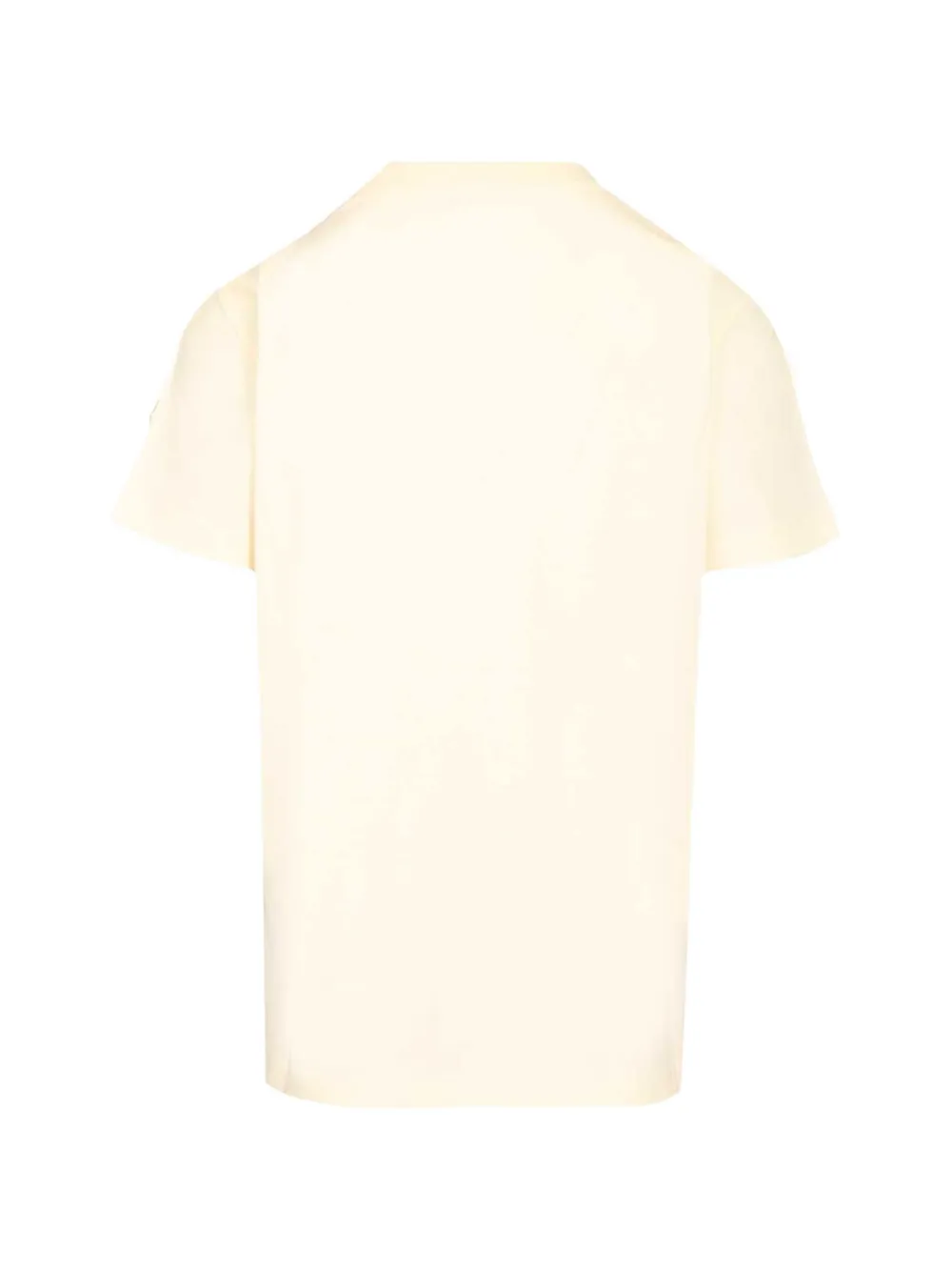 Moncler Katoenen T-shirt met logopatch Beige