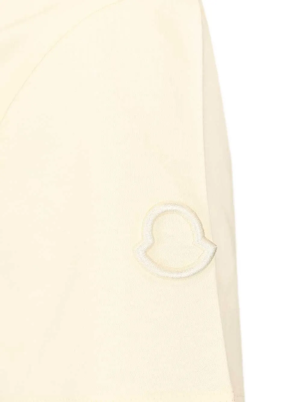 Moncler Katoenen T-shirt met logopatch Beige