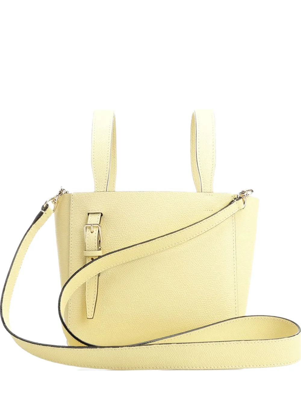 Valextra mini leather bucket bag - Giallo