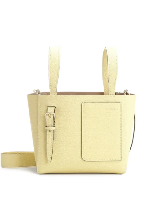 Valextra mini leather bucket bag