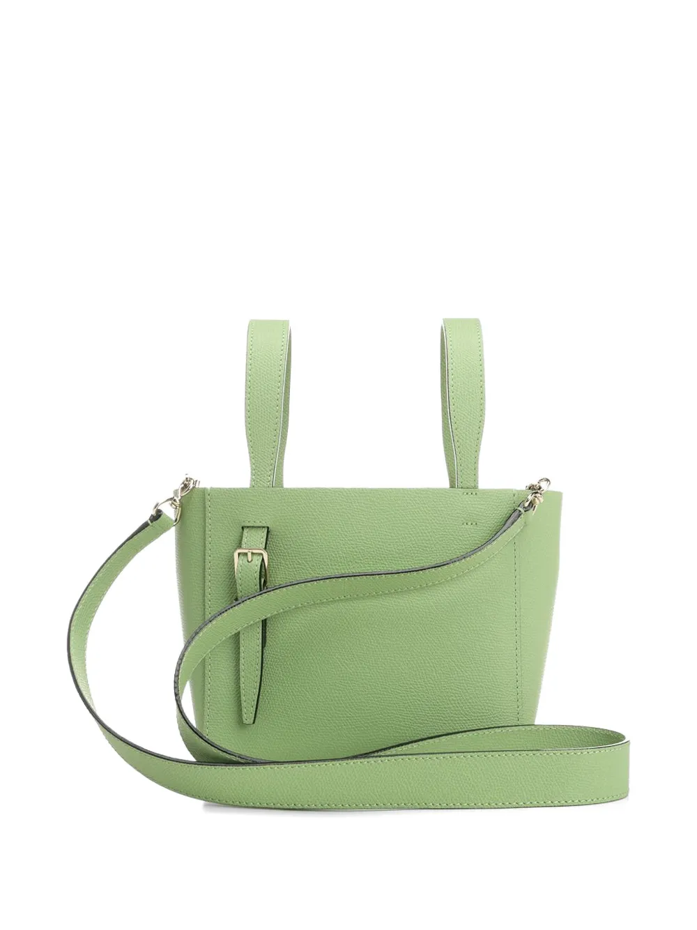  Valextra Mini Leather Bucket Bag - Vert 