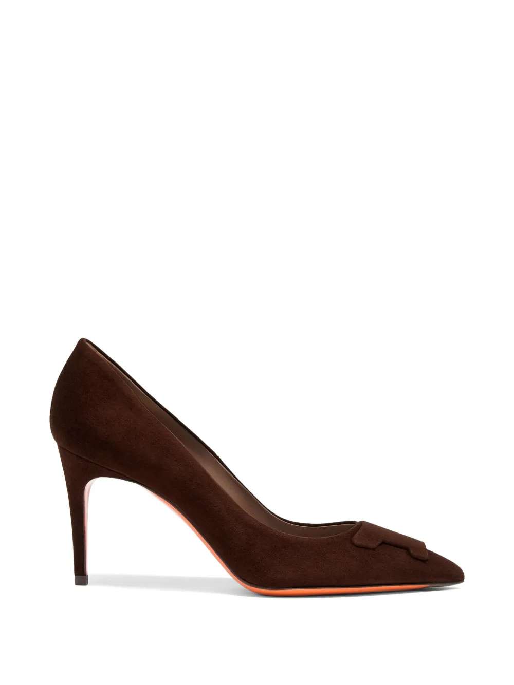 Santoni Sibille suède pumps Bruin