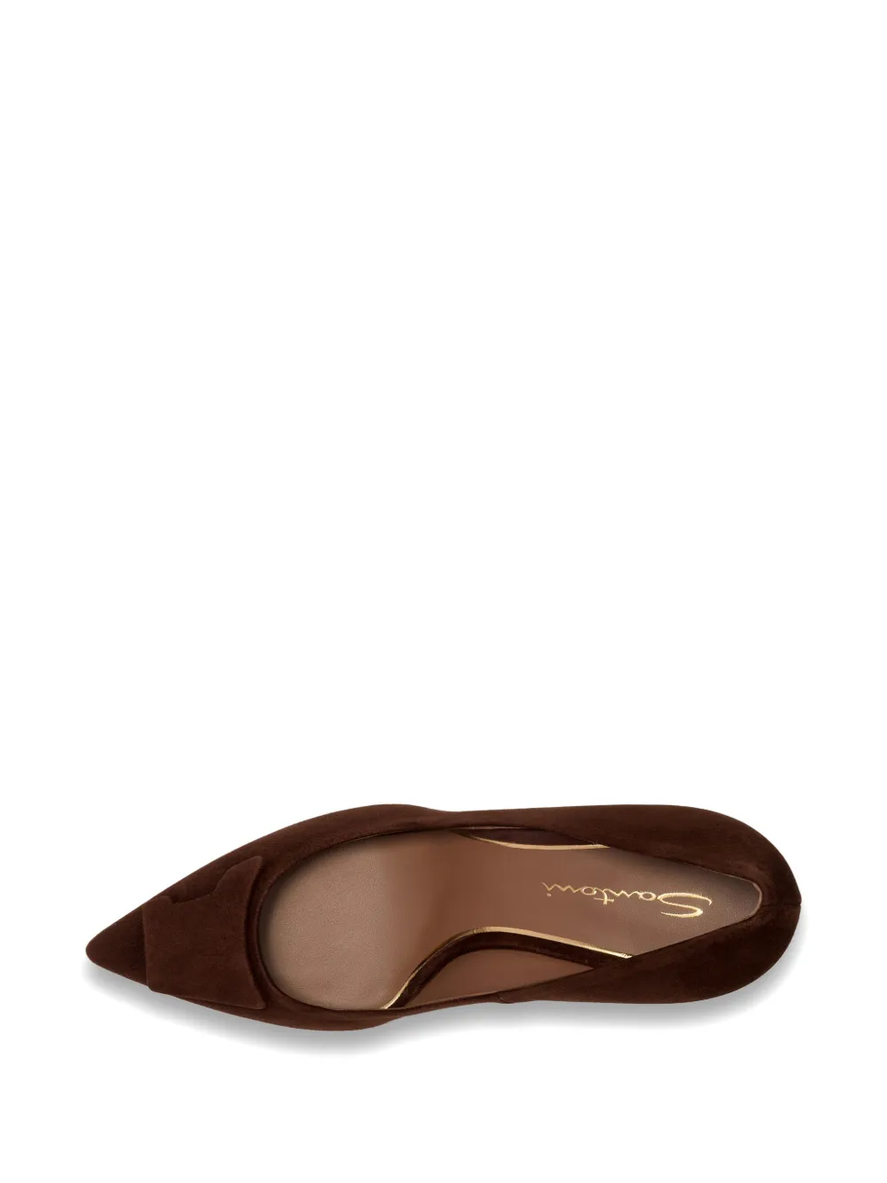 Santoni Sibille suède pumps Bruin