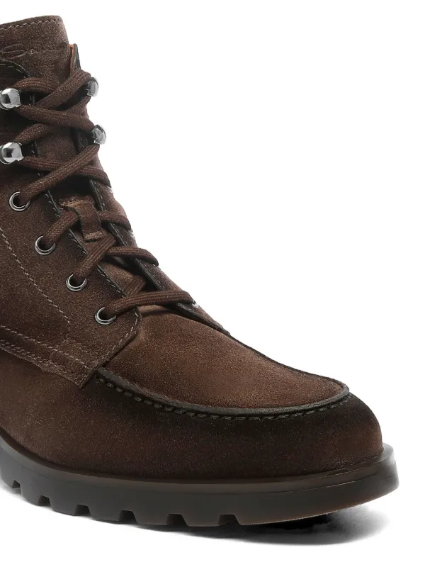 Santoni スエード アンクルブーツ | ブラウン | FARFETCH JP