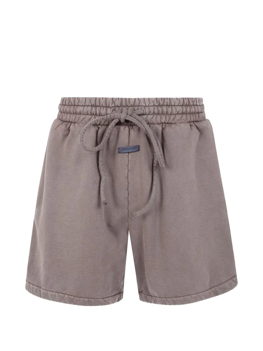 Fear Of God logo-patch drawstring track shorts - Marrone