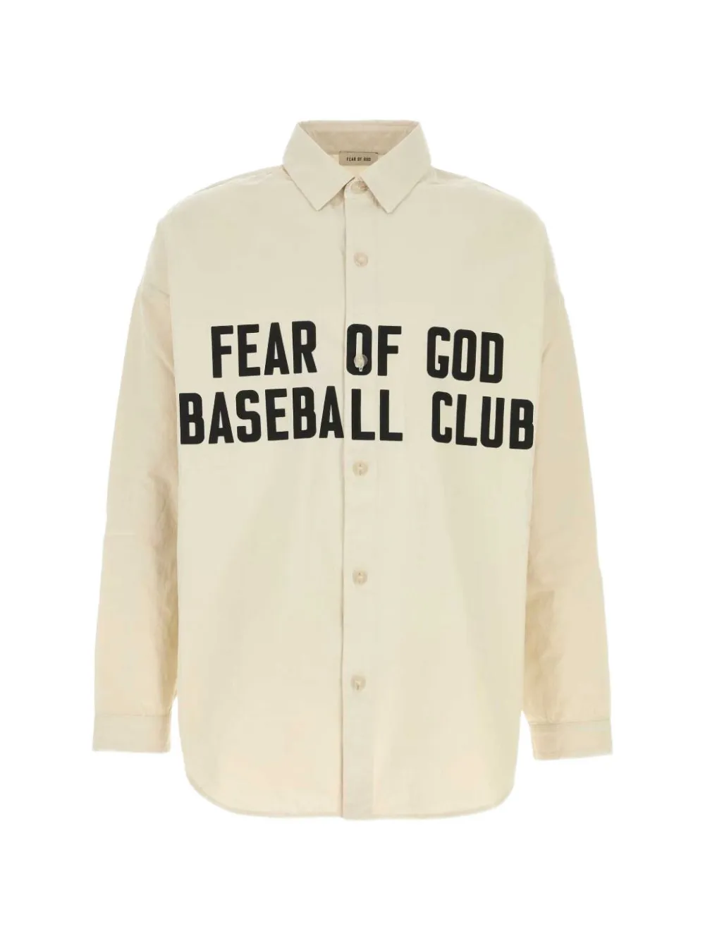 Fear Of God logo-print cotton shirt - Nude