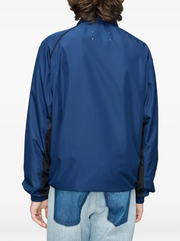 Maison Margiela Panelled raglan-sleeve Jacket | Blue | FARFETCH