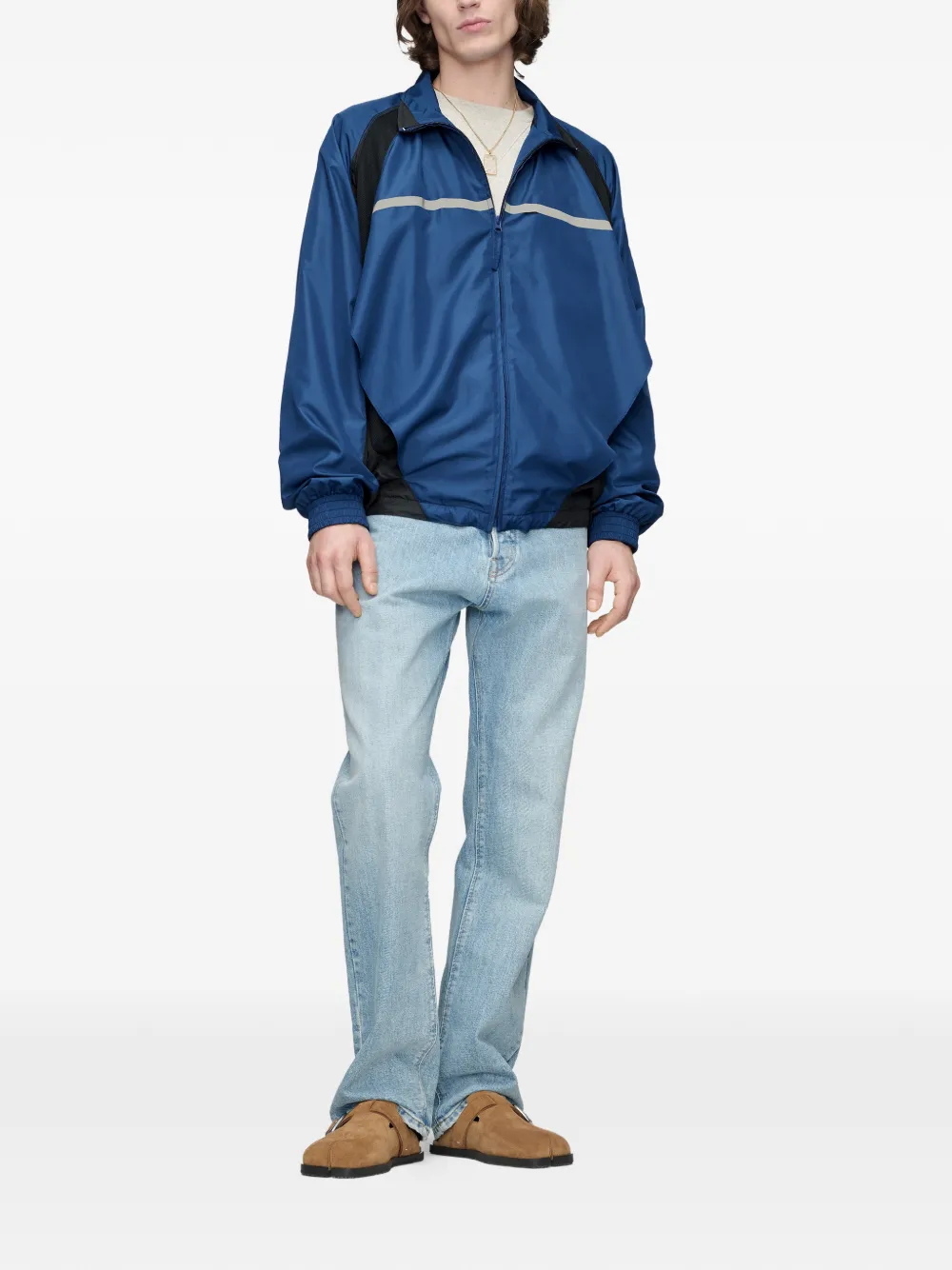 Maison Margiela Trainingsjack met contrasterend vlak Blauw