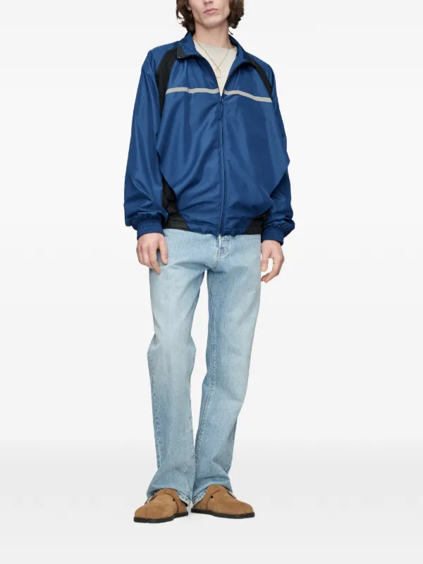 Maison Margiela Panelled raglan-sleeve Jacket | Blue | FARFETCH