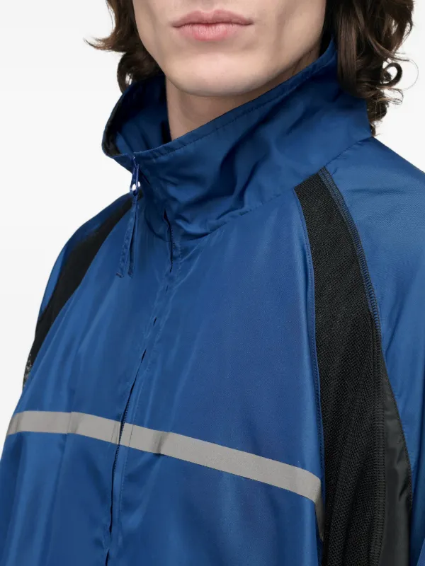 Maison Margiela Panelled raglan-sleeve Jacket | Blue | FARFETCH