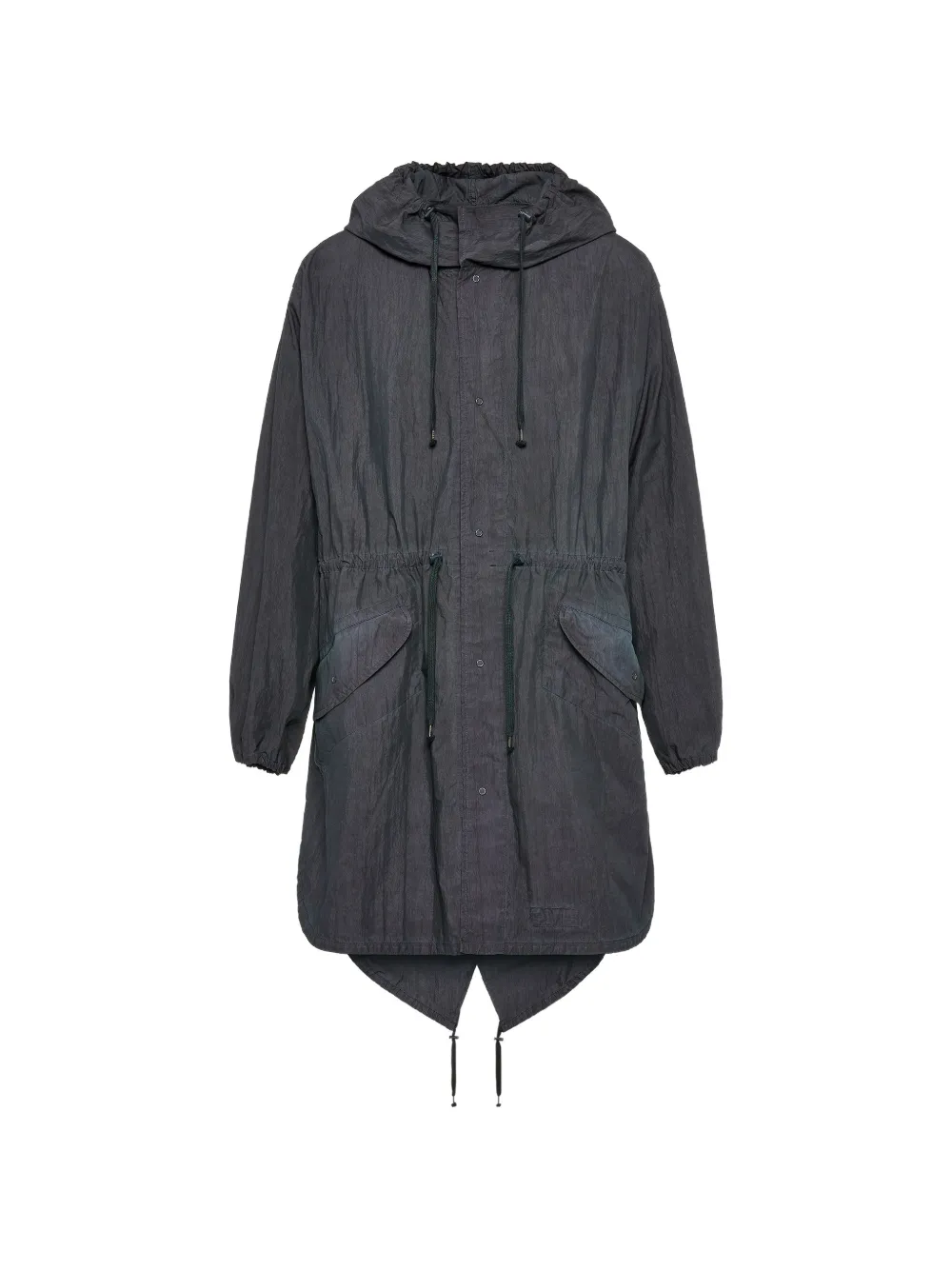 Maison Margiela hooded drawstring parka coat - Grey