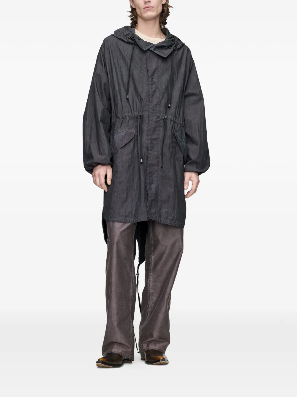 Maison Margiela Parka met capuchon Grijs