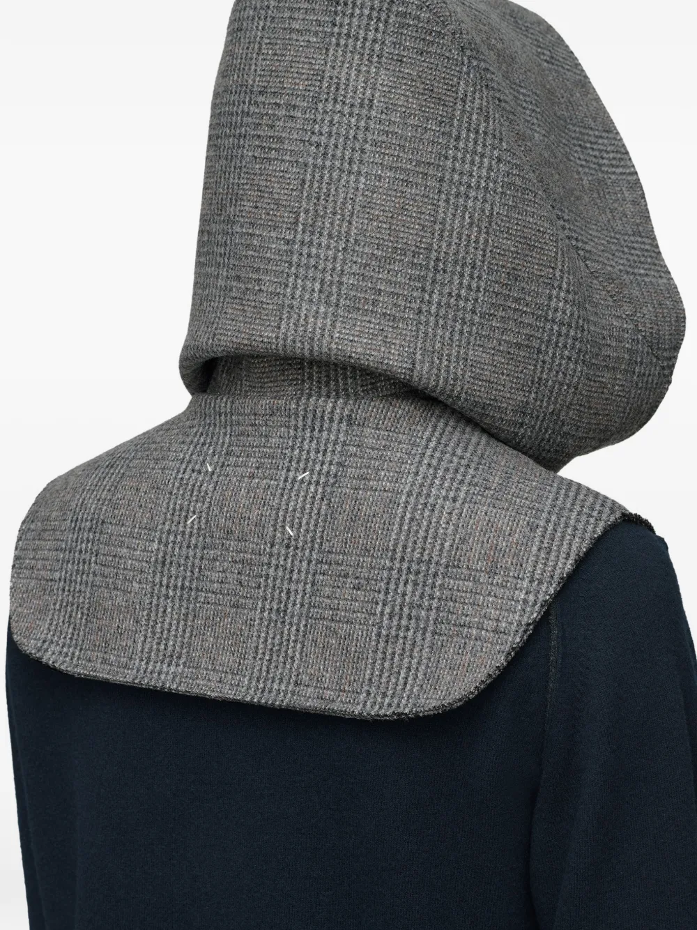 Maison Margiela Geruite wollen cropped top Grijs