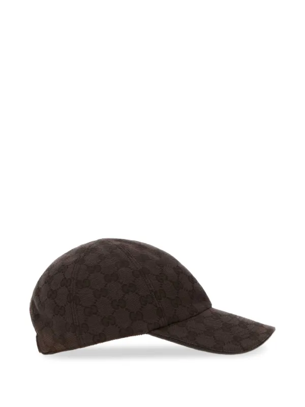 Gucci GG Cotton Canvas Baseball Hat | Brown | FARFETCH