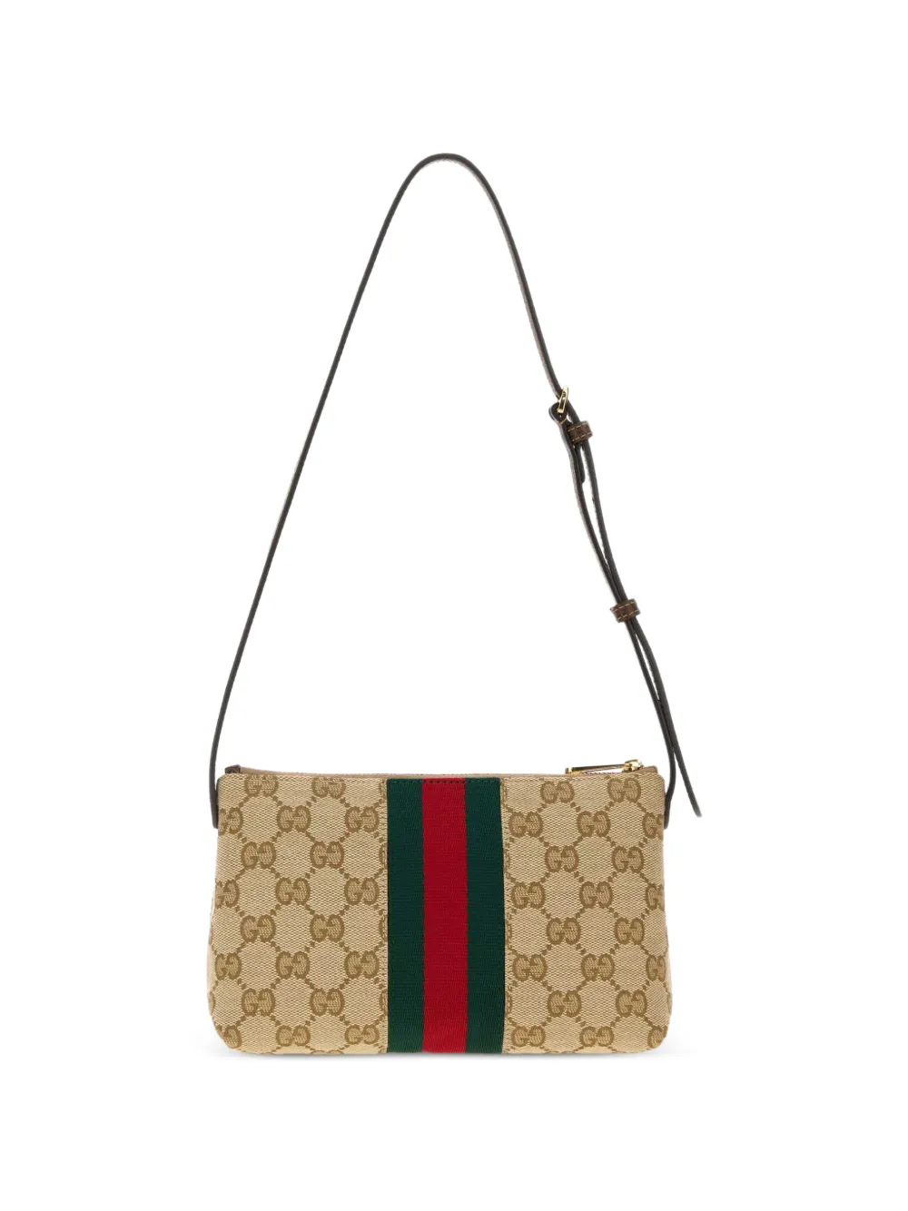 Gucci GG Horsebite Web mini-tas Beige