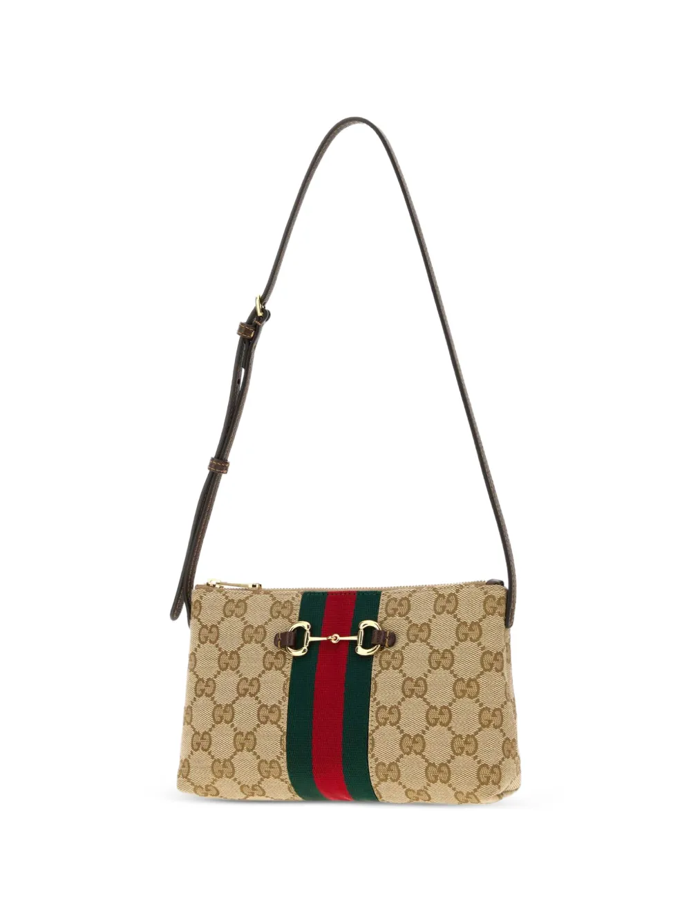 Gucci GG Horsebite Web mini-tas Beige