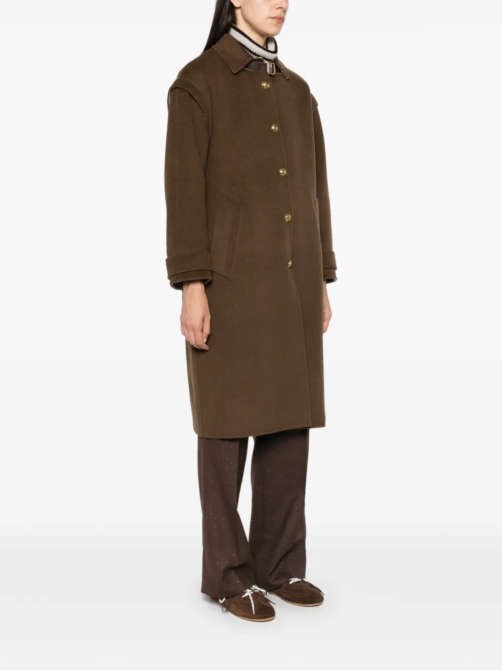 SANDRO Button-up jas Bruin