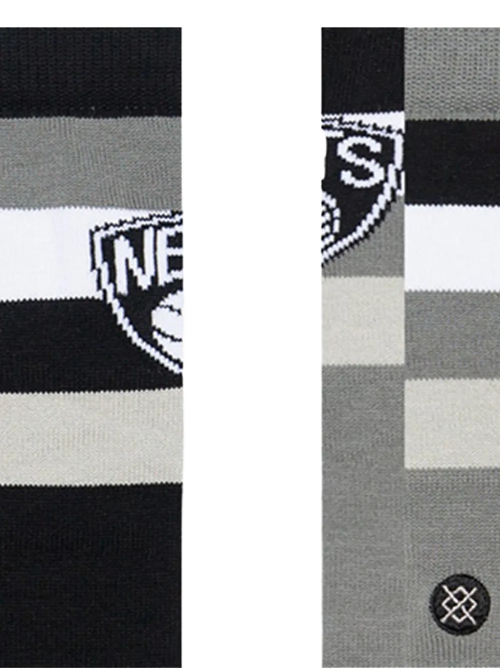 Stance x Brooklyn Nets gestreepte sokken Zwart