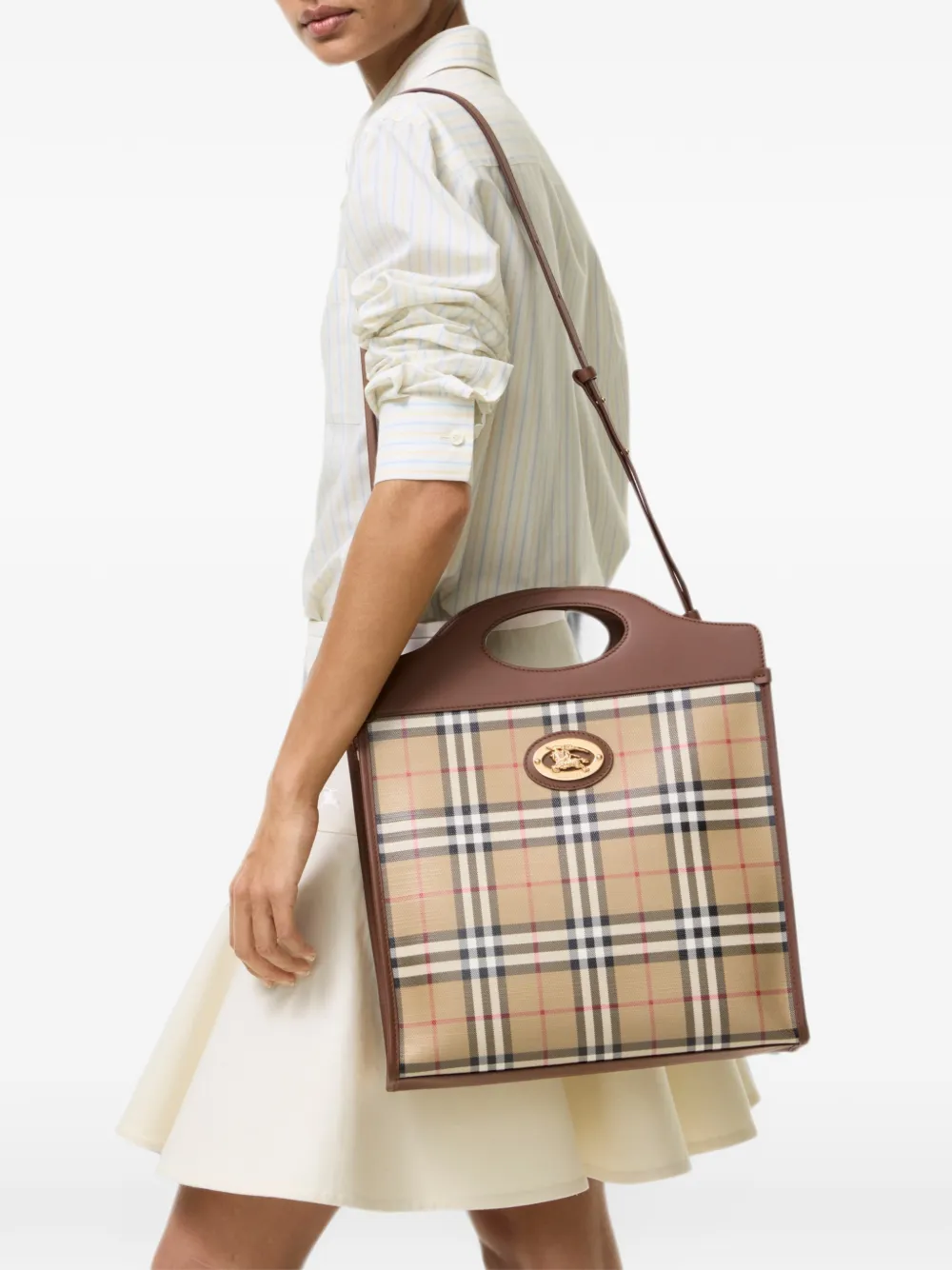 Burberry Kleine Pocket tas Beige