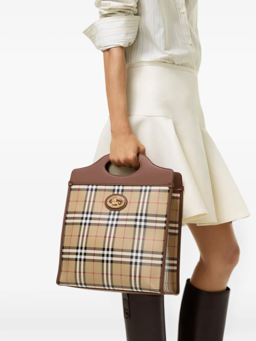 Burberry Kleine Pocket tas Beige
