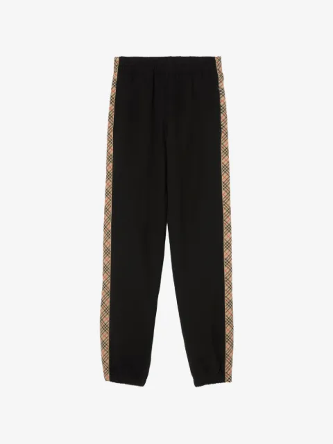 Burberry joggers con ribete a cuadros