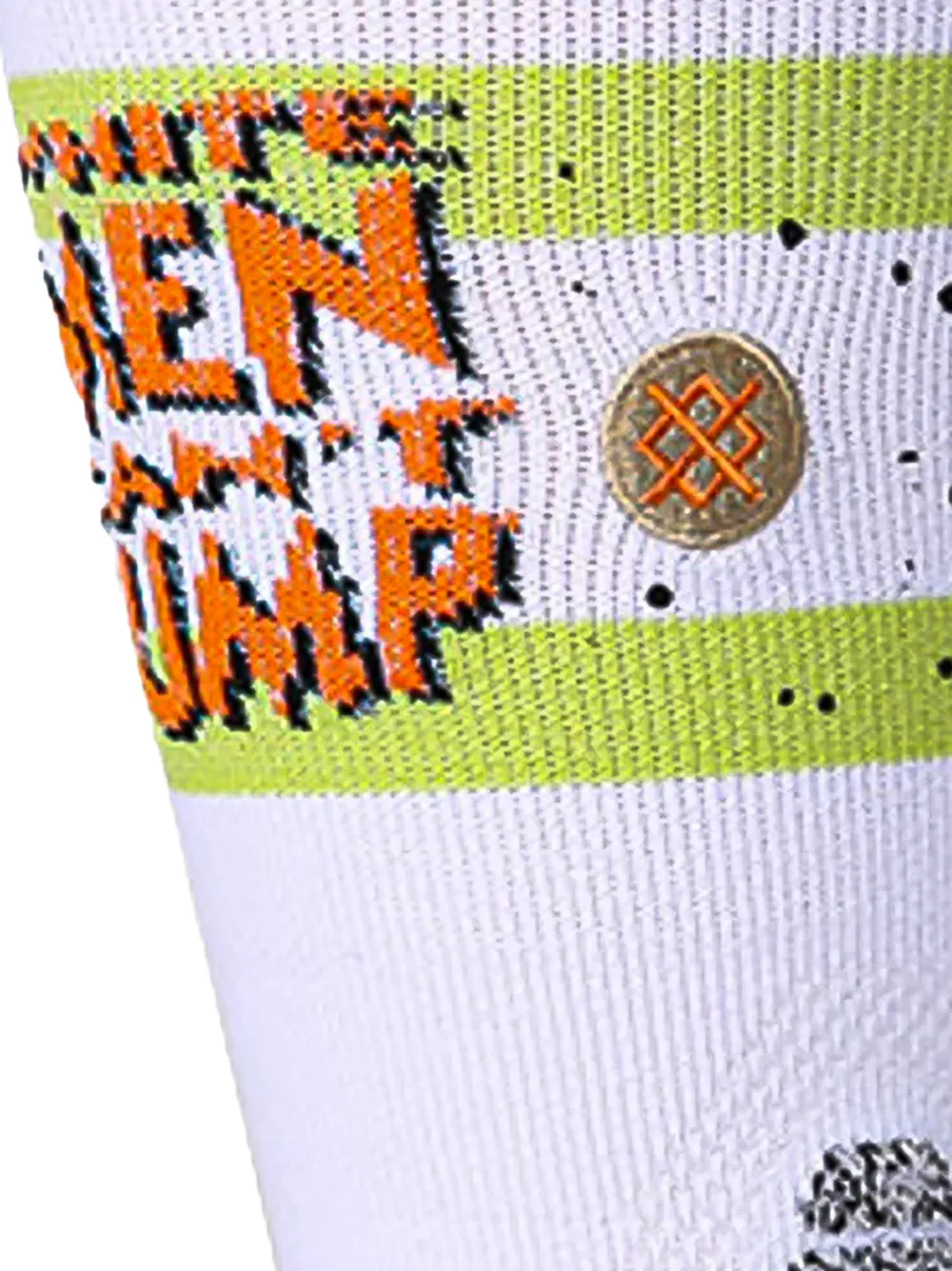 Stance Gestreepte sokken met grafische print Wit