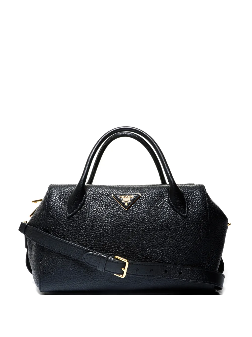 Prada Pre-Owned 2017 Vitello Daino duffle bag - Nero
